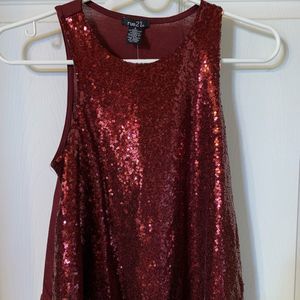 Juniors Sparkly Tank Top